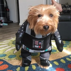 NEW Darth Vader Dog Halloween Costume w/ noise box